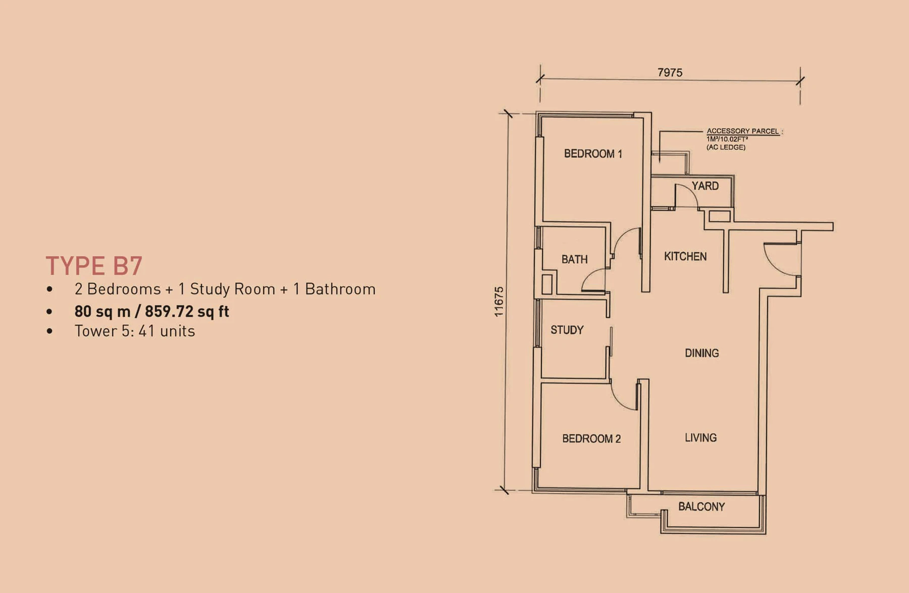 MBW Bay Type B Floor Plan