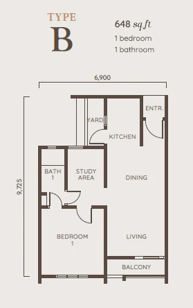 Paragon Gateway Type B Floor Plan