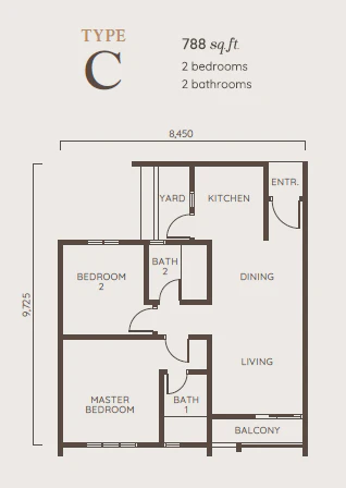 Paragon Gateway Type C Floor Plan