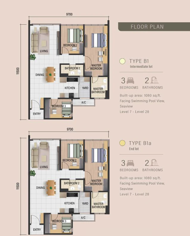 Waterway Peaks Type B Floor Plan
